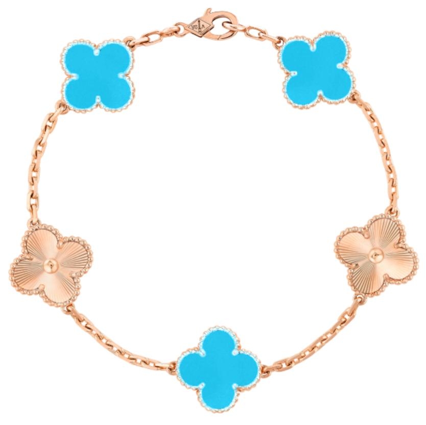 Pulsera de 5 tréboles-